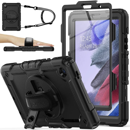 Étui SEYMAC pour Samsung Galaxy Tab A8 10,5'' 2022 avec protecteur d'écran, porte-crayon, dragonne rotative à 360°