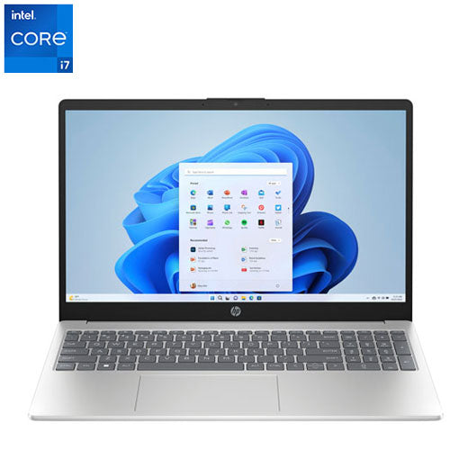 Portable de 15,6 po de HP - Argenté naturel (Core i7 1255U d'Intel/RAM 16 Go/SSD 1 To/Windows 11)