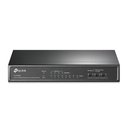 TP-Link TL-SF1008P Commutateur de bureau 8 ports 10/100 Mbps avec PoE+ 4 ports