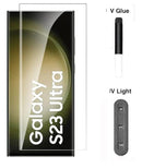 Protecteur d'écran en verre trempé UV de qualité supérieure DD SON compatible avec Samsung S23 Ultra