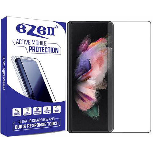 Lot de 2 films de protection d'écran compatibles avec Samsung Galaxy Z Fold 5 5G, couverture complète en verre trempé 9H, transparent HD, résistant aux rayures, sans bulles pour Samsung Fold 5