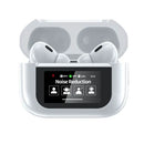 Casque Bluetooth intelligent à écran tactile Petyoung, véritables écouteurs sans fil, casque Bluetooth 5.3, contrôle tactile avec étui de chargement sans fil, microphone intégré