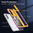 Samsung Galaxy Z Fold4 5G ZFold4 Case Clear Silicone Phone Case for Samsung Z Fold 4 Zfold Slider Camera Protect Back Cover