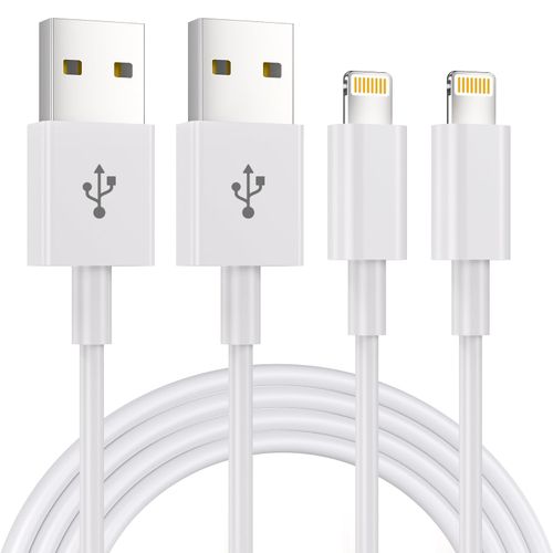 1M iPhone Charger Cable [Apple MFi Certified] Lightning to USB Cable Lead 3 Foot, 2.4A Fast Charging Cable for iPhone 14 13 12 11 Pro Max XS XR X 8 7 6 Plus 5, iPad and iPod