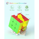 Speed Cube : Roxenda Profession 3x3x3 Speed Cube - Rotation rapide et fluide - Solide, durable et sans autocollant givré