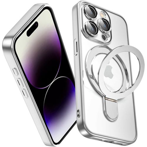 iPhone 14 Pro Max Case Clear with Camera Lens Protector [Compatible with Mag-Safe]