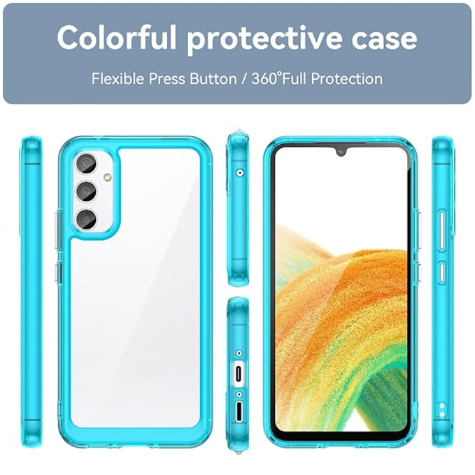 Coque arrière transparente pour Samsung Galaxy A34