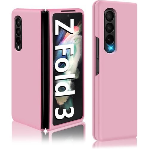 Z Fold 3 Liquid Silicone Case for Samsung Galaxy Z Fold3 5G, Slim Phone Case for Women Girls, Soft Gel Rubber Ultra Thin Anti-Scratch Design Protective Cover for Samsung Z Fold 3 5G