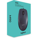 Logitech M90 Souris Filaire USB, Suivi Optique 1000 PPP, Ambidextre, Compatible avec PC/Mac/Portable