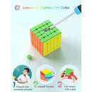 ROXENDA Speed Cube Profession 5X5 Fast Cube - Fast Smooth Turning - Solid Durable & Stickerless Frosted