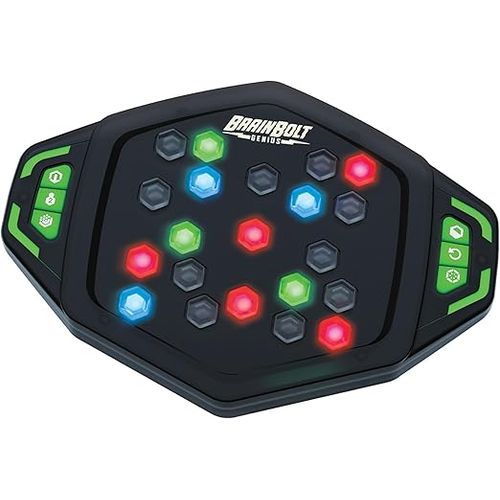 Learning Resources BrainBolt Genius Jeu de mémoire rapide avec lumières, jeux d'intelligence pour enfants, jeu portable, Cadeau pour les enfants de 9 10 11 12 ans, garçons et filles