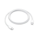 USB-C Woven Charge Cable (1m) - (White) 60W USB C to Type C Fast Charging Cable Compatible with Apple iPhone 15, iPhone 15 pro, iPhone 15 pro max, Ipad, Airpod, MacBook, Samsung, Lg.
