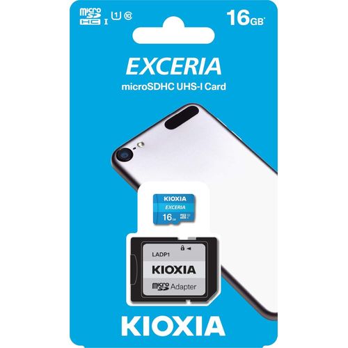 Kioxia 16GB Exceria U1 Class 10 microSD