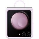 SAMSUNG Galaxy Z Flip5 Silicone Phone Case with Ring, Clear Protective Cover with Soft Matte Finish