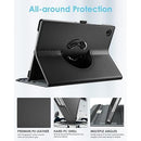 TiMOVO Coque Rotative pour Samsung Galaxy Tab A9+/A9 Plus 11" 2023 SM-X210/X216/X218, Couvercle de Support Rotatif à 90 Degrés pour Tablette Galaxy Tab A9+ Veille Automatique