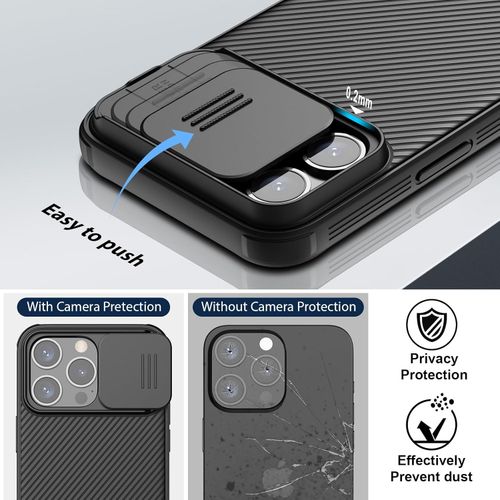 Nillkin for iPhone 15 Pro Max Magnetic Case with Camera Cover, CamShield Pro 15 Pro Max 5G Case 6.7’’