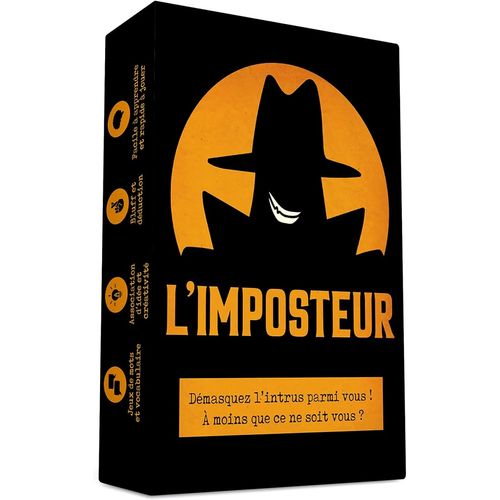 L'Imposteur - Saurez-Vous Le démasquer ? Bluff, Créativité, Jeux de Mots et Suspicions ! Jeu d'ambiance - Jeu de Cartes - Jeu de Société Adulte