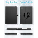 TiMOVO Coque Rotative pour Samsung Galaxy Tab A9+/A9 Plus 11" 2023 SM-X210/X216/X218, Couvercle de Support Rotatif à 90 Degrés pour Tablette Galaxy Tab A9+ Veille Automatique