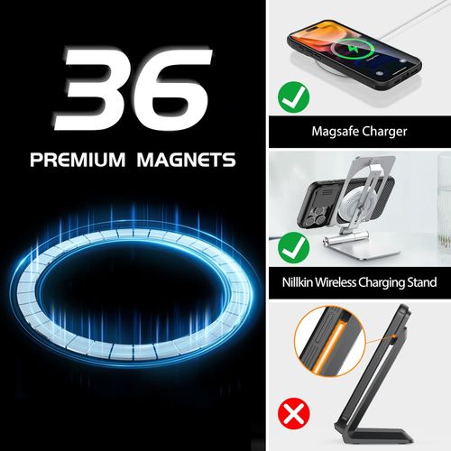 Nillkin for iPhone 15 Pro Max Magnetic Case with Camera Cover, CamShield Pro 15 Pro Max 5G Case 6.7’’