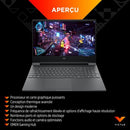 HP Victus 15-fa0005sf PC Portable Gaming 15.6" FHD IPS (Intel Core i5-12450H, RAM 16 Go, SSD 512 Go, NVIDIA GeForce GTX 1650, AZERTY, Windows 11)