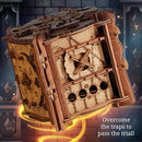 iDventure Cluebox - Le Procès de Camelot - Jeu d'évasion - Boîte à puzzle - Puzzle en bois 3D - Puzzle séquentiel - Puzzles 3D pour adultes - Casse-tête - Gadget cadeau d'anniversaire pour hommes - Tirelire