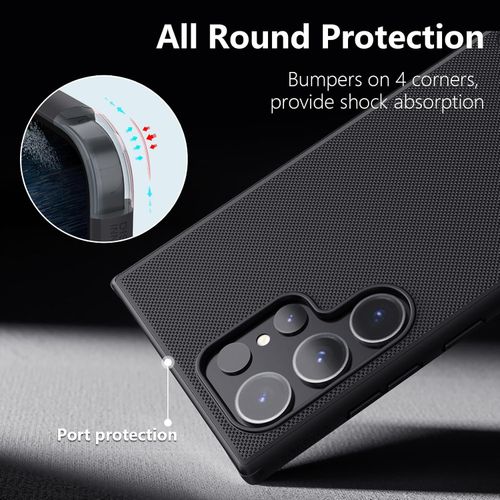 Nillkin S24 Ultra Case Slim, for Samsung Galaxy S24 Ultra Case, Pocket-Friendly, Anti-Scratch & Slip S24 Ultra Phone Case Black