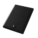 Portefeuille en cuir véritable noir à deux volets Levelo avec organiseur de poche