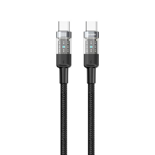 Porodo Braided Transparent USB-C TO USB-C Cable