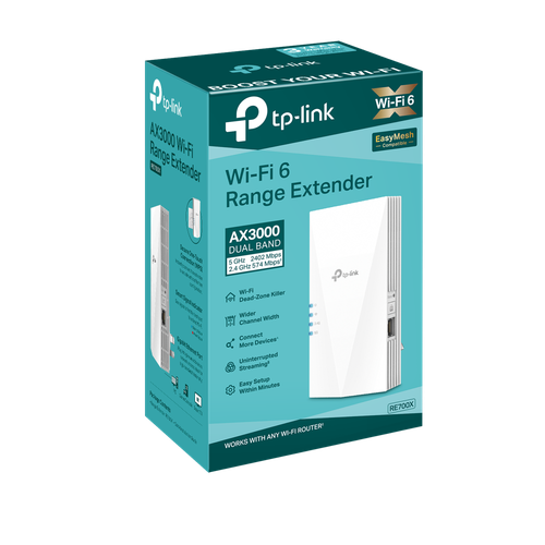 TP-Link RE700X Répéteur WiFi 6 maillé AX3000