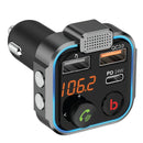 Chargeur de voiture intelligent Porodo Transmetteur FM avec port PD 24 W et QC 3.0