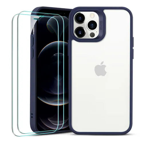 Ensemble coque hybride classique et protection pour iPhone 12 Pro Max