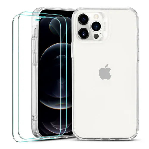 Ensemble coque hybride classique et protection pour iPhone 12 Pro Max