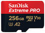 Carte microSDXC™ UHS-I SanDisk Extreme PRO - 256 Go