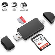 Lecteur de cartes microSD et SD USB 3.0 DUAL SLOT Type-A et Type-C