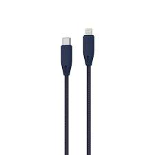 Câble tressé USB-C vers Lightning Powerology (2 m/6 pi)