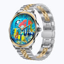 Montre intelligente TN88 Bluetooth Appel et moniteur d'activité physique étanche ECG Moniteur de fréquence cardiaque Montre intelligente pour téléphone mobile Android et iOS