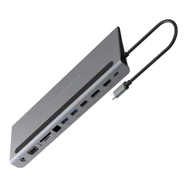 POWEROLOGY 11in1 MULTI-DISPLAY USB-C HUB ET LAPTOP STAND
