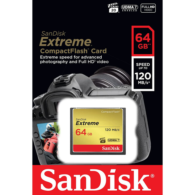 Sandisk Extreme CompactFlash Card 64GB
