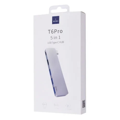 HUB USB TYPE-C WIWU T6 PRO 5 EN 1