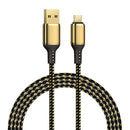 WiWU Golden Cable GD-102 USB To Micro 18K 20W Data Cable 1.2M