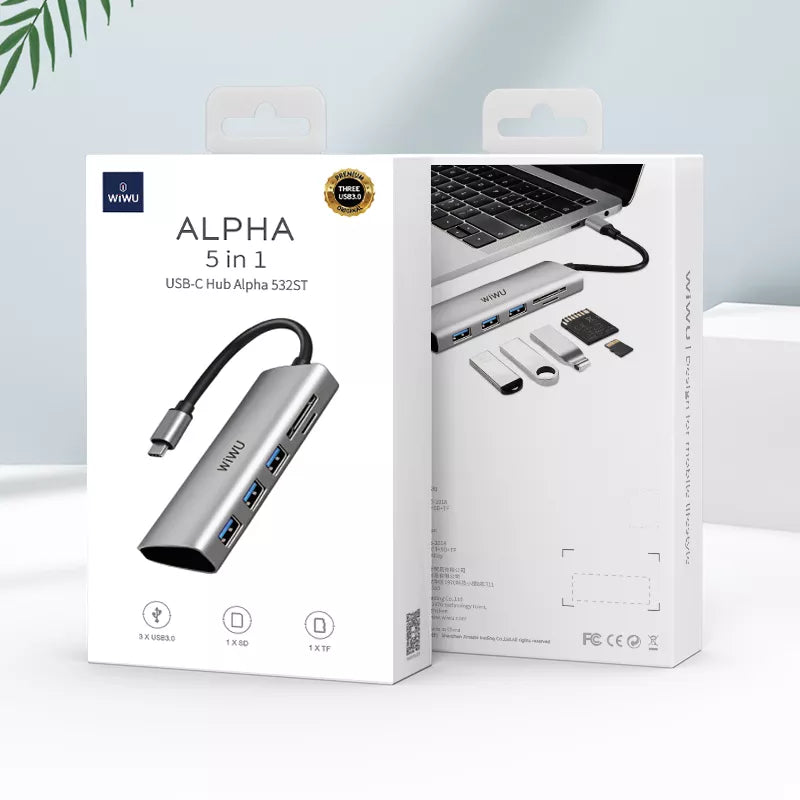 WiWU Alpha (5-en-1) USB-C 532 ST