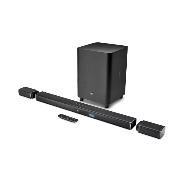 JBL BAR 5.1 Surround - Channel 4K Barre de son immersive avec surround virtuel intégré et sous-soupre sans fil