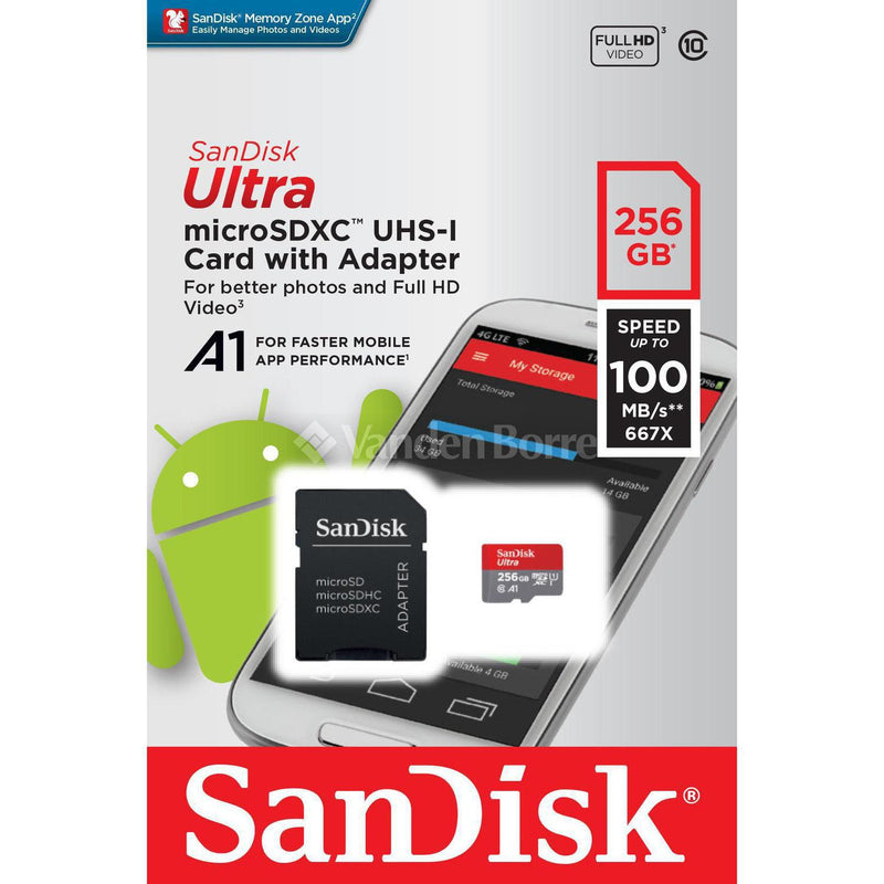 SANDISK MICRO SDXC UHS-1 CARD 256GB
